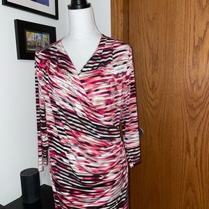 Calvin Klein Stretch faux wrap dress - Size 0X